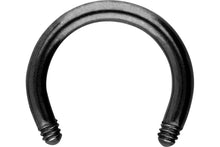 Laden Sie das Bild in den Galerie-Viewer, Hufeisen Ring Barbell ohne Kugeln Chirurgenstahl piercinginspiration®
