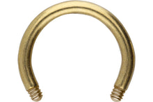 Laden Sie das Bild in den Galerie-Viewer, Titan Hufeisen Ring Barbell ohne Kugeln piercinginspiration®