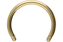 Laden Sie das Bild in den Galerie-Viewer, Hufeisen Ring Barbell ohne Kugeln Chirurgenstahl piercinginspiration®