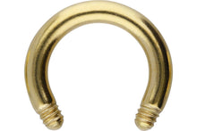 Laden Sie das Bild in den Galerie-Viewer, Titan Hufeisen Ring Barbell ohne Kugeln piercinginspiration®