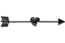 Laden Sie das Bild in den Galerie-Viewer, Herz Pfeil Industrial Piercing piercinginspiration®