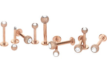 Laden Sie das Bild in den Galerie-Viewer, Kristall Basic Labret Diamantoptik Ohrpiercing piercinginspiration®