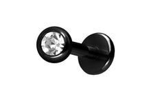 Laden Sie das Bild in den Galerie-Viewer, Kristall Rund Labret Chirurgenstahl piercinginspiration®