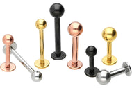 Titan Basic Labret Ohrpiercing Barbell piercinginspiration®