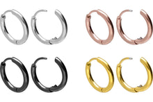 Laden Sie das Bild in den Galerie-Viewer, Kreolen Clicker Ring Paar Ohrringe piercinginspiration®