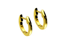 Laden Sie das Bild in den Galerie-Viewer, Kreolen Flach Clicker Ring Paar Ohrringe piercinginspiration®