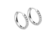 Laden Sie das Bild in den Galerie-Viewer, Kreolen Multiple Kristalle Clicker Ring Paar Ohrringe piercinginspiration®