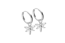 Laden Sie das Bild in den Galerie-Viewer, Kreolen Libelle Clicker Ring Paar Ohrringe piercinginspiration®