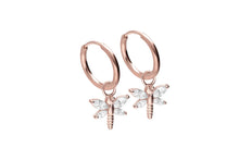 Laden Sie das Bild in den Galerie-Viewer, Kreolen Libelle Clicker Ring Paar Ohrringe piercinginspiration®