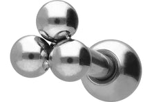 Laden Sie das Bild in den Galerie-Viewer, 3 Kugeln Blume Ohrpiercing piercinginspiration®