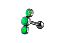 Laden Sie das Bild in den Galerie-Viewer, 3 Opale Ohrpiercing Ohrstecker piercinginspiration®