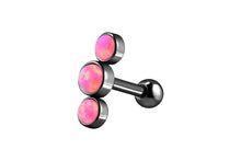 Laden Sie das Bild in den Galerie-Viewer, 3 Opale Ohrpiercing Ohrstecker piercinginspiration®