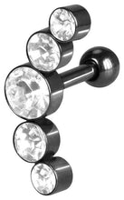 Laden Sie das Bild in den Galerie-Viewer, 5 Kristalle Ohrpiercing piercinginspiration®