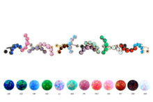 Laden Sie das Bild in den Galerie-Viewer, 5 Opale Ohrpiercing Ohrstecker piercinginspiration®