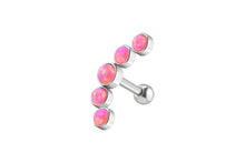 Laden Sie das Bild in den Galerie-Viewer, 5 Opale Ohrpiercing Ohrstecker piercinginspiration®