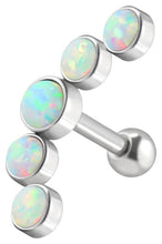 Laden Sie das Bild in den Galerie-Viewer, 5 Opale Ohrpiercing Ohrstecker piercinginspiration®