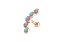 Laden Sie das Bild in den Galerie-Viewer, 5 Opale Ohrpiercing Ohrstecker piercinginspiration®