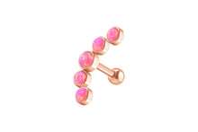 Laden Sie das Bild in den Galerie-Viewer, 5 Opale Ohrpiercing Ohrstecker piercinginspiration®