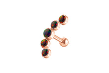 Laden Sie das Bild in den Galerie-Viewer, 5 Opale Ohrpiercing Ohrstecker piercinginspiration®