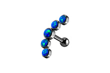 Laden Sie das Bild in den Galerie-Viewer, 5 Opale Ohrpiercing Ohrstecker piercinginspiration®