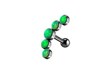 Laden Sie das Bild in den Galerie-Viewer, 5 Opale Ohrpiercing Ohrstecker piercinginspiration®