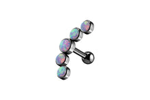Laden Sie das Bild in den Galerie-Viewer, 5 Opale Ohrpiercing Ohrstecker piercinginspiration®