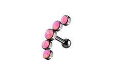 Laden Sie das Bild in den Galerie-Viewer, 5 Opale Ohrpiercing Ohrstecker piercinginspiration®