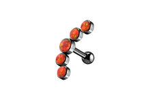 Laden Sie das Bild in den Galerie-Viewer, 5 Opale Ohrpiercing Ohrstecker piercinginspiration®