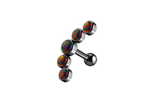 Laden Sie das Bild in den Galerie-Viewer, 5 Opale Ohrpiercing Ohrstecker piercinginspiration®
