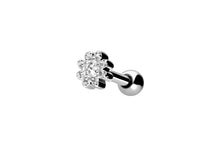 Laden Sie das Bild in den Galerie-Viewer, Blume Kugeln Struktur Kristall Ohrpiercing piercinginspiration®