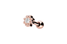 Laden Sie das Bild in den Galerie-Viewer, Blume Kugeln Struktur Kristall Ohrpiercing piercinginspiration®