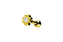 Laden Sie das Bild in den Galerie-Viewer, Blume Kugeln Struktur Kristall Ohrpiercing piercinginspiration®