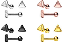 Laden Sie das Bild in den Galerie-Viewer, Dreieck Kugeln Ohrpiercing piercinginspiration®