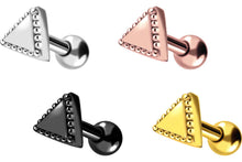 Laden Sie das Bild in den Galerie-Viewer, Dreieck Kugeln Ohrpiercing piercinginspiration®
