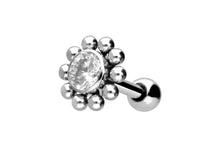 Laden Sie das Bild in den Galerie-Viewer, Sonnenblume Kugeln Kristall Ohrpiercing piercinginspiration®