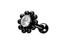 Laden Sie das Bild in den Galerie-Viewer, Sonnenblume Kugeln Kristall Ohrpiercing piercinginspiration®
