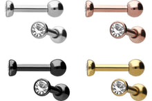 Laden Sie das Bild in den Galerie-Viewer, Basic Kristall Ohrpiercing Ohrstecker piercinginspiration®