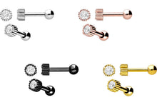 Laden Sie das Bild in den Galerie-Viewer, Kristall Pudding Kugeln Ohrpiercing Barbell piercinginspiration®