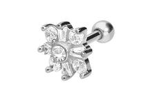 Laden Sie das Bild in den Galerie-Viewer, Schneeflocke Kristall Blume Ohrpiercing piercinginspiration®