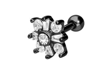 Laden Sie das Bild in den Galerie-Viewer, Schneeflocke Kristall Blume Ohrpiercing piercinginspiration®