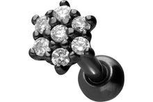 Laden Sie das Bild in den Galerie-Viewer, Multiple Kristalle Blume Ohrpiercing piercinginspiration®
