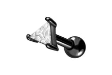 Laden Sie das Bild in den Galerie-Viewer, Dreieck Großer Kristall Ohrpiercing piercinginspiration®