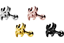Laden Sie das Bild in den Galerie-Viewer, Spinne Tarantel Ohrpiercing piercinginspiration®