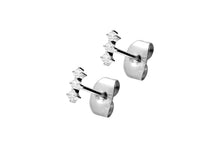 Laden Sie das Bild in den Galerie-Viewer, 3 Kristalle Ohrstecker Ohrringe Paar piercinginspiration®