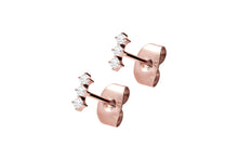 Laden Sie das Bild in den Galerie-Viewer, 3 Kristalle Ohrstecker Ohrringe Paar piercinginspiration®