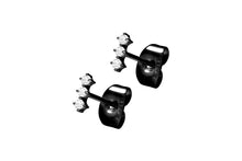 Laden Sie das Bild in den Galerie-Viewer, 3 Kristalle Ohrstecker Ohrringe Paar piercinginspiration®