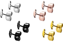 Laden Sie das Bild in den Galerie-Viewer, Feder Ohrstecker Ohrringe Paar piercinginspiration®