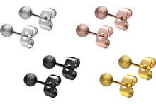 Laden Sie das Bild in den Galerie-Viewer, Diamantoptik Ohrstecker Kugel Ohrringe Paar piercinginspiration®