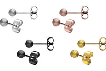 Laden Sie das Bild in den Galerie-Viewer, Diamantoptik Ohrstecker Kugel Ohrringe Paar piercinginspiration®
