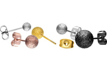 Laden Sie das Bild in den Galerie-Viewer, Diamantoptik Ohrstecker Kugel Ohrringe Paar piercinginspiration®